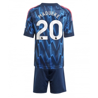 Billige Fotballdrakt Arsenal Noni Madueke #20 Replika Bortedraktsett Barn 2025-26 Kortermet (med bukser)